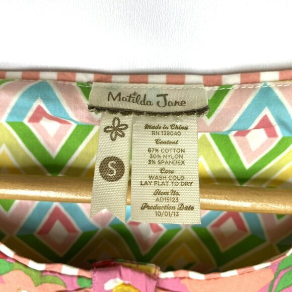 Matilda Jane Dress Womens Size Small Leah Wonderful Parade Retro Fit & Flare - Picture 4 of 6